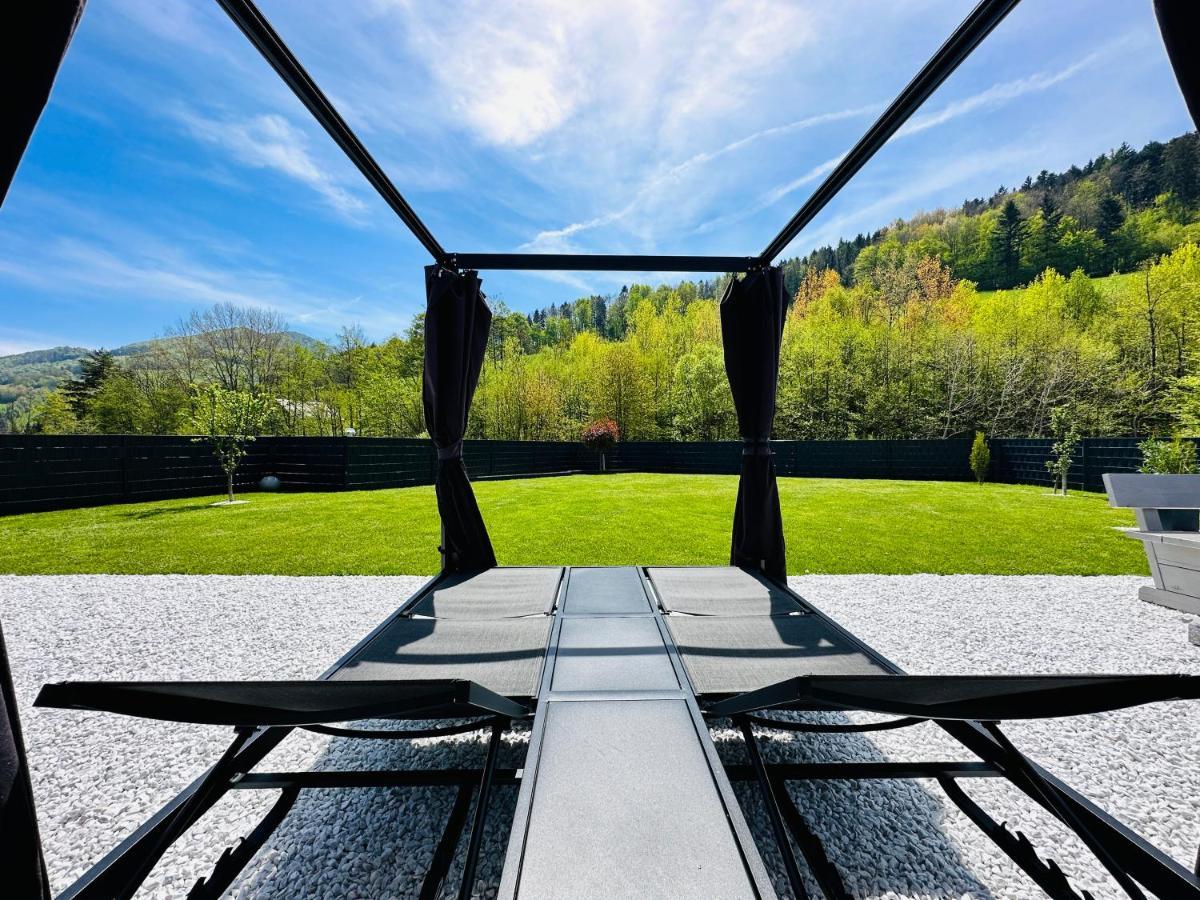 Voralpen Lodge - Ferienhaus Mit Gym & Wellnessbereich Traisen Экстерьер фото